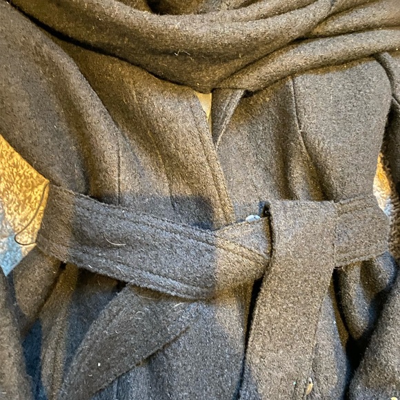 Cole Haan Black Wool Coat - Picture 3 of 5